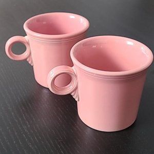 Fiestaware Dusty?Rose Pink Pair of Mugs